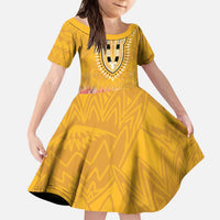 Africa Dashiki Family Matching Puletasi and Hawaiian Shirt King Protea Floral Motif Patterns - Wonder Print Shop