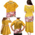 Africa Dashiki Family Matching Puletasi and Hawaiian Shirt King Protea Floral Motif Patterns - Wonder Print Shop