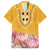 Africa Dashiki Family Matching Short Sleeve Bodycon Dress and Hawaiian Shirt King Protea Floral Motif Patterns - Wonder Print Shop