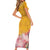 Africa Dashiki Family Matching Short Sleeve Bodycon Dress and Hawaiian Shirt King Protea Floral Motif Patterns - Wonder Print Shop