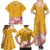 Africa Dashiki Family Matching Summer Maxi Dress and Hawaiian Shirt King Protea Floral Motif Patterns - Wonder Print Shop