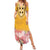 Africa Dashiki Family Matching Summer Maxi Dress and Hawaiian Shirt King Protea Floral Motif Patterns - Wonder Print Shop