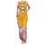Africa Dashiki Family Matching Tank Maxi Dress and Hawaiian Shirt King Protea Floral Motif Patterns - Wonder Print Shop
