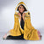 Africa Dashiki Hooded Blanket King Protea Floral Motif Patterns