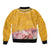 Africa Dashiki Sleeve Zip Bomber Jacket King Protea Floral Motif Patterns - Wonder Print Shop