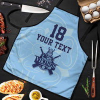 Custom Yorkshire Viking Spirit Apron White Rose of York Blue Version - Wonder Print Shop