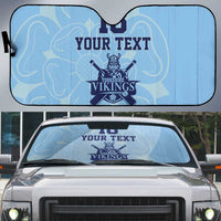 Custom Yorkshire Viking Spirit Auto Sun Shade White Rose of York Blue Version - Wonder Print Shop