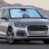 Custom Yorkshire Viking Spirit Auto Sun Shade White Rose of York Blue Version - Wonder Print Shop