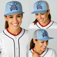 Yorkshire Vikings Cricket Baseball Net Cap White Rose of York Blue Version - Wonder Print Shop