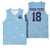 Custom Yorkshire Viking Spirit Basketball Jersey White Rose of York Blue Version - Wonder Print Shop