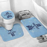 Custom Yorkshire Viking Spirit Bathroom Set White Rose of York Blue Version - Wonder Print Shop