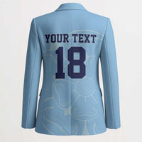 Custom Yorkshire Viking Spirit Blazer White Rose of York Blue Version - Wonder Print Shop