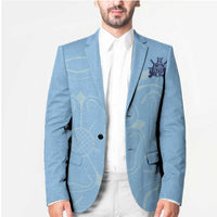 Custom Yorkshire Viking Spirit Blazer White Rose of York Blue Version - Wonder Print Shop