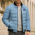 Custom Yorkshire Viking Spirit Bomber Puffer Jacket White Rose of York Blue Version - Wonder Print Shop