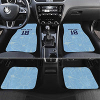 Custom Yorkshire Viking Spirit Car Mats White Rose of York Blue Version - Wonder Print Shop