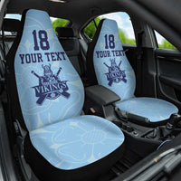 Custom Yorkshire Viking Spirit Car Seat Cover White Rose of York Blue Version - Wonder Print Shop