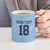 Custom Yorkshire Viking Spirit Ceramic Mug White Rose of York Blue Version - Wonder Print Shop