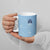 Custom Yorkshire Viking Spirit Ceramic Mug White Rose of York Blue Version - Wonder Print Shop