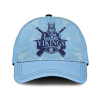 Yorkshire Vikings Cricket Classic Cap White Rose of York Blue Version - Wonder Print Shop