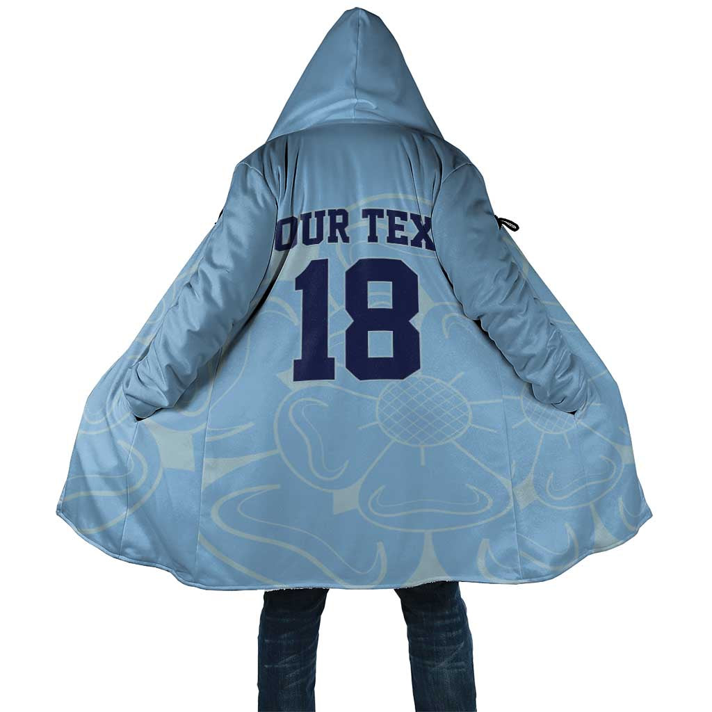 Custom Yorkshire Viking Spirit Cloak White Rose of York Blue Version - Wonder Print Shop