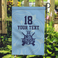 Custom Yorkshire Viking Spirit Garden Flag White Rose of York Blue Version - Wonder Print Shop