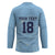 Custom Yorkshire Viking Spirit Hockey Jersey White Rose of York Blue Version - Wonder Print Shop