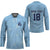 Custom Yorkshire Viking Spirit Hockey Jersey White Rose of York Blue Version - Wonder Print Shop