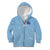 Custom Yorkshire Viking Spirit Kid Hoodie White Rose of York Blue Version - Wonder Print Shop