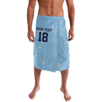 Custom Yorkshire Viking Spirit Lavalava White Rose of York Blue Version - Wonder Print Shop