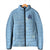 Custom Yorkshire Viking Spirit Padded Jacket White Rose of York Blue Version - Wonder Print Shop