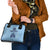 Custom Yorkshire Viking Spirit Shoulder Handbag White Rose of York Blue Version - Wonder Print Shop