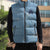 Custom Yorkshire Viking Spirit Sleeveless Puffer Jacket White Rose of York Blue Version - Wonder Print Shop