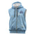 Custom Yorkshire Viking Spirit Sleeveless Zip Hoodie White Rose of York Blue Version - Wonder Print Shop