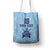 Custom Yorkshire Viking Spirit Tote Bag White Rose of York Blue Version - Wonder Print Shop