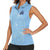 Custom Yorkshire Viking Spirit Women Sleeveless Polo Shirt White Rose of York Blue Version - Wonder Print Shop