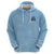 Custom Yorkshire Viking Spirit Zip Hoodie White Rose of York Blue Version - Wonder Print Shop