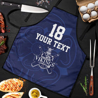 Custom Yorkshire Viking Spirit Apron White Rose of York Navy Version - Wonder Print Shop