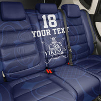 Custom Yorkshire Viking Spirit Back Car Seat Cover White Rose of York Navy Version - Wonder Print Shop