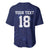 Custom Yorkshire Viking Spirit Baseball Jersey White Rose of York Navy Version - Wonder Print Shop
