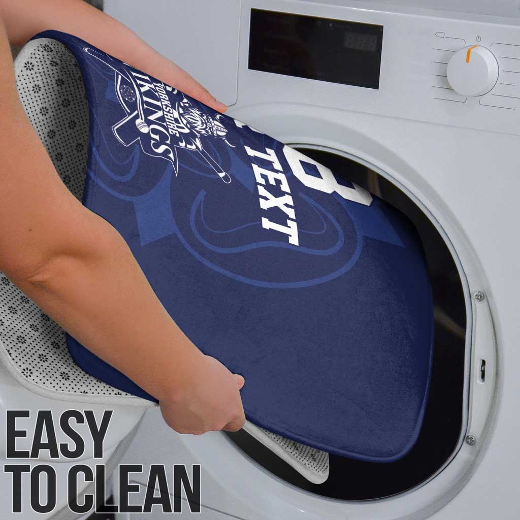 Custom Yorkshire Viking Spirit Bathroom Set White Rose of York Navy Version - Wonder Print Shop