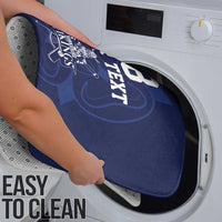 Custom Yorkshire Viking Spirit Bathroom Set White Rose of York Navy Version - Wonder Print Shop