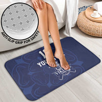 Custom Yorkshire Viking Spirit Bathroom Set White Rose of York Navy Version - Wonder Print Shop