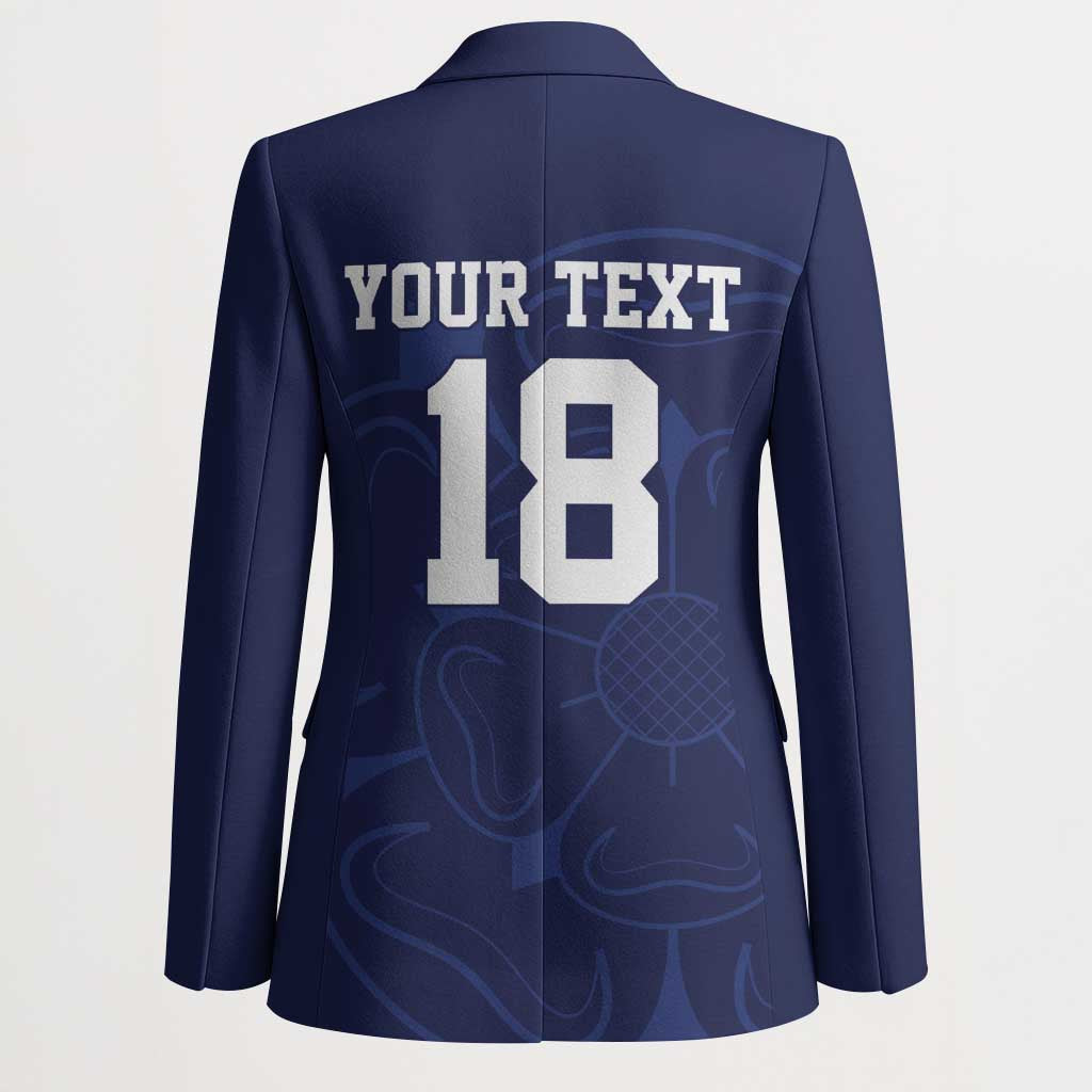 Custom Yorkshire Viking Spirit Blazer White Rose of York Navy Version - Wonder Print Shop