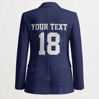 Custom Yorkshire Viking Spirit Blazer White Rose of York Navy Version - Wonder Print Shop