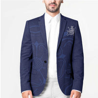 Custom Yorkshire Viking Spirit Blazer White Rose of York Navy Version - Wonder Print Shop