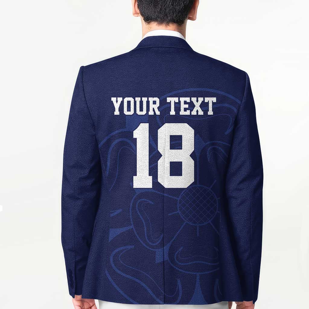 Custom Yorkshire Viking Spirit Blazer White Rose of York Navy Version - Wonder Print Shop