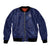 Custom Yorkshire Viking Spirit Bomber Jacket White Rose of York Navy Version - Wonder Print Shop