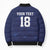 Custom Yorkshire Viking Spirit Bomber Puffer Jacket White Rose of York Navy Version - Wonder Print Shop
