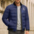 Custom Yorkshire Viking Spirit Bomber Puffer Jacket White Rose of York Navy Version - Wonder Print Shop