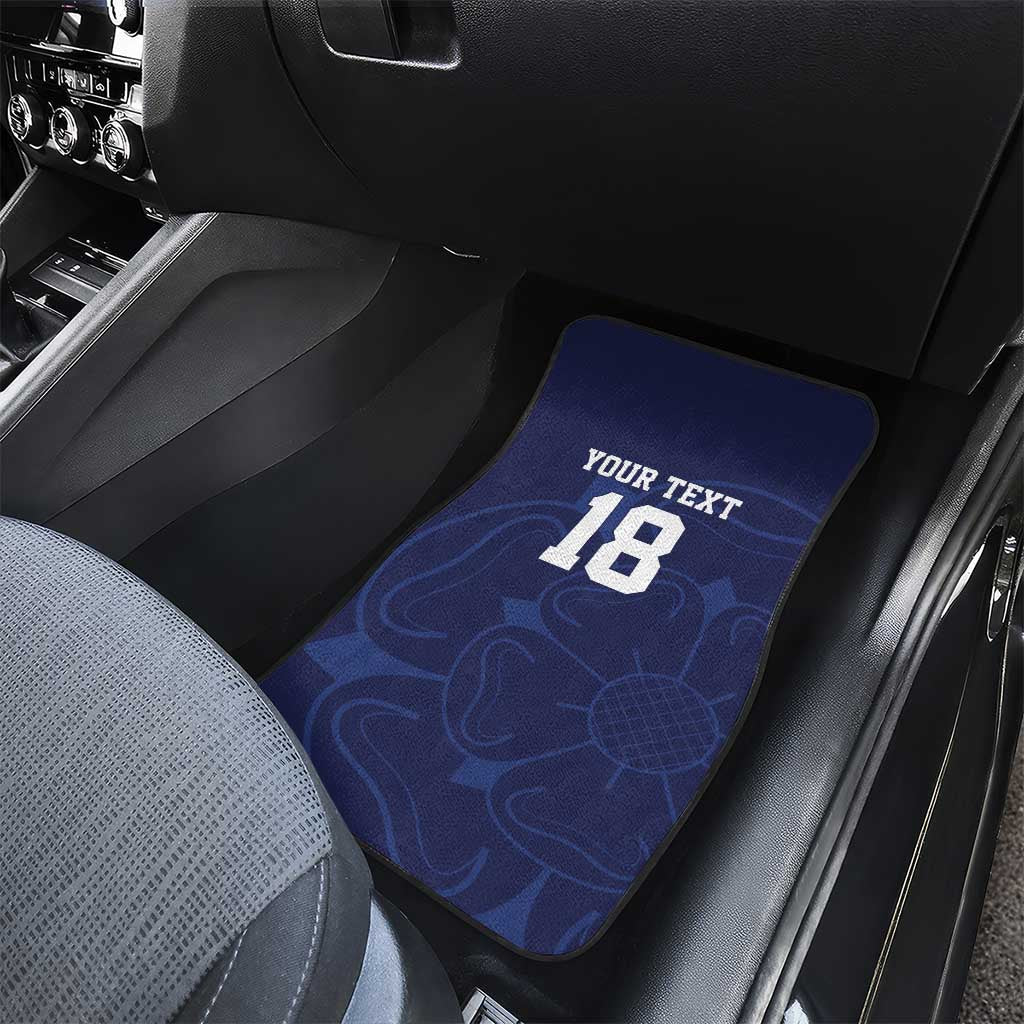 Custom Yorkshire Viking Spirit Car Mats White Rose of York Navy Version - Wonder Print Shop